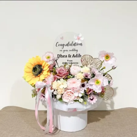Bloom Box Akrilik Ucapan Wedding Bolaang Mongondowutara
